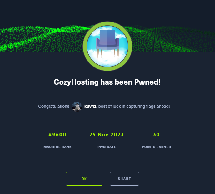 Cozy machine pwned