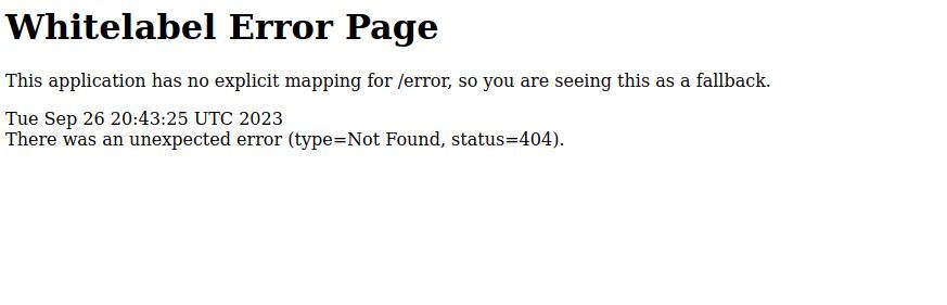 White label error page