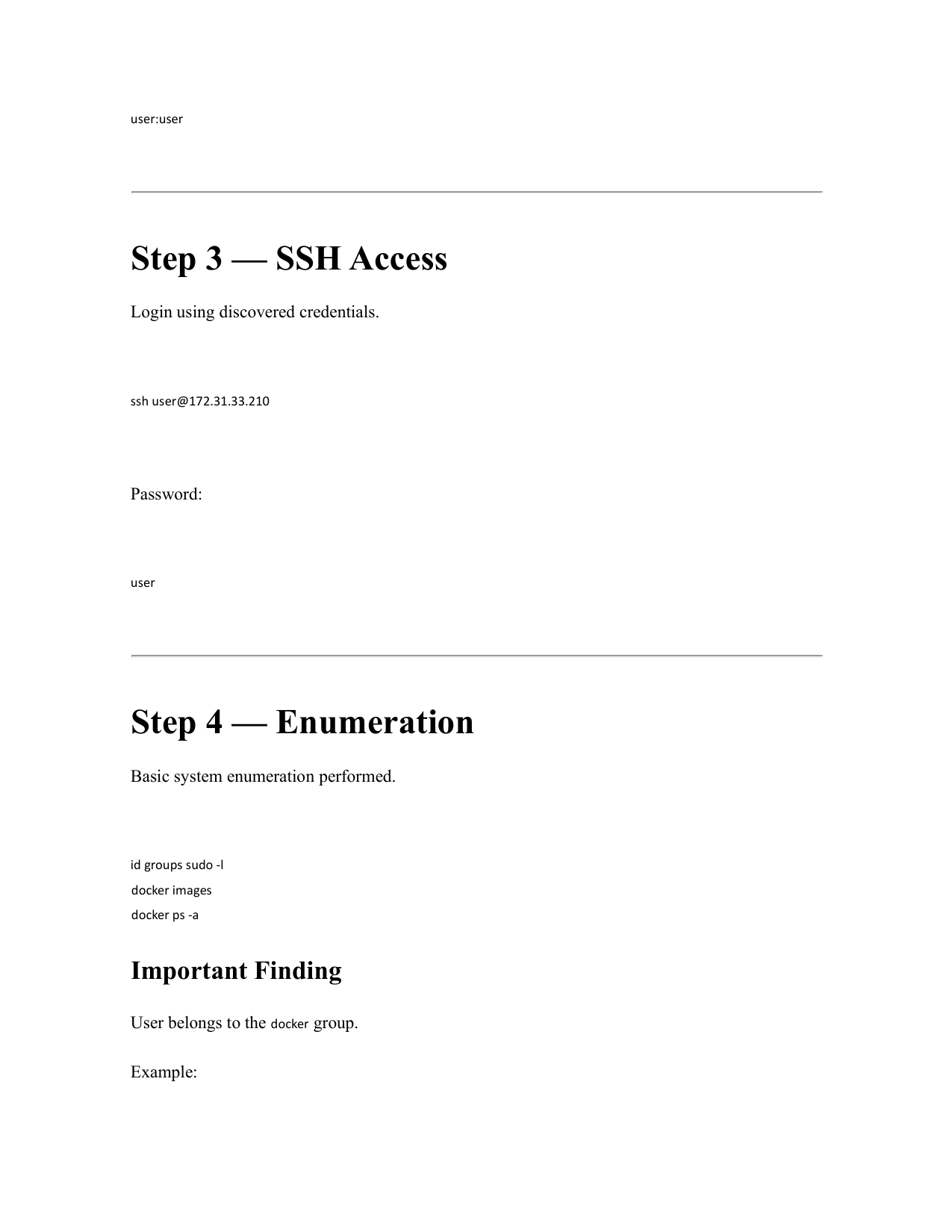 Walkthrough Step