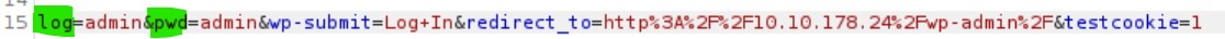HTTP POST request parameters.