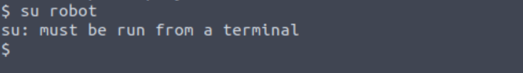 Failed switch user attempt.