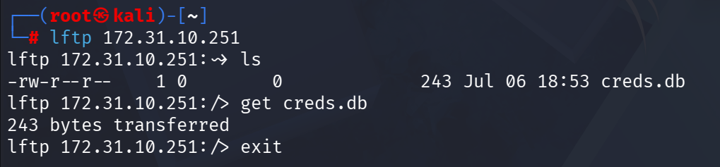 lftp Enumeration